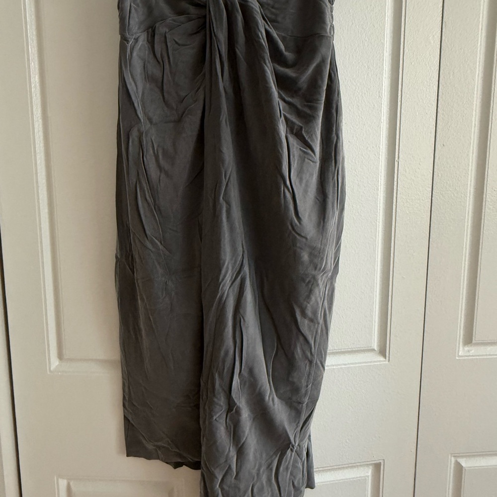 All Saints Chrome Grey Sami Skirt NWT